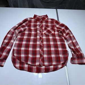 Universal Thread Red and White Plaid Shirt